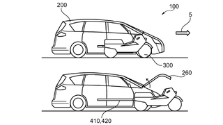 Ford Filed A Patent For A Motorcycle That Comes Out Of A Car